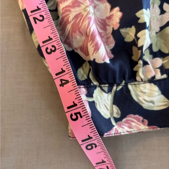 Vintage 90s Laura Ashley Floral Cotton Jumpsuit Pockets Made in Ireland Medium - Picture 10 of 10